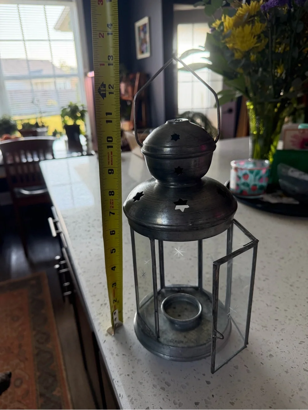 Metal Lantern Candle Holder